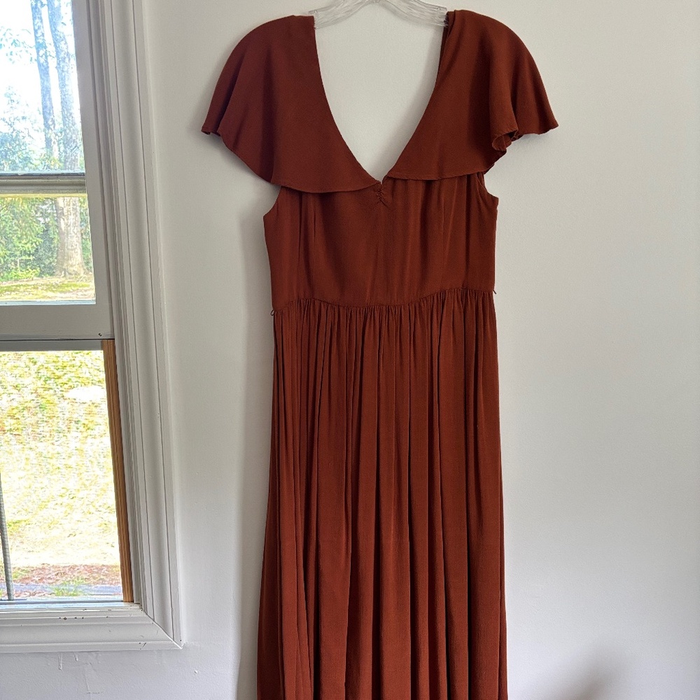 Christy Dawn Terracotta Midi Dress